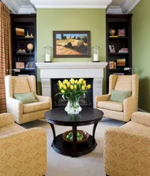 Living room design with two armchairs
