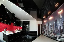 Kitchen interior dark ceiling