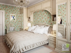 Wallpaper In The Bedroom Interior Provence
