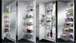 Пеналы для кухни с выдвижными ящиками фото