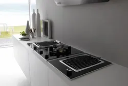 Двухкомфорочная панель в дизайне кухни