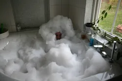Foam bath photo