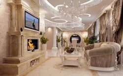 Luxurious living room interiors