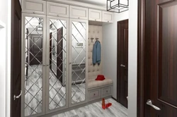 Doors wardrobe design with mirror hallway