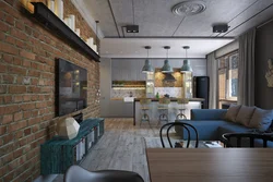 Дизайн квартиры 60 кв м с кухней гостиной