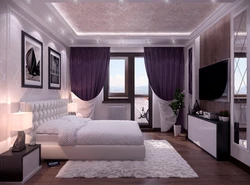 Дизайн спальни 24 кв м фото