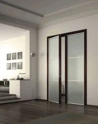 Double door to living room photo