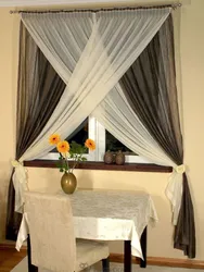 Curtain for one window kitchen photo