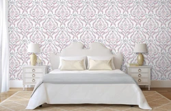 Non-woven wallpaper bedroom interior