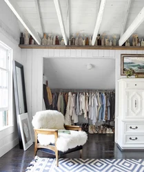 Attic design bedroom dressing room