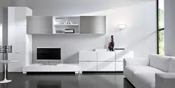 Серо белая мебель гостиная фото