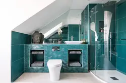 Sea ​​green bath design