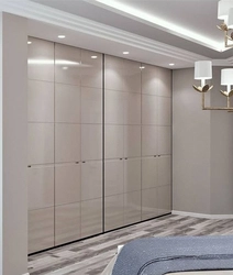 Built-in hinged wardrobes in the hallway photo