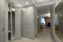 Built-in hinged wardrobes in the hallway photo