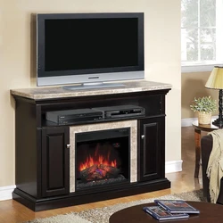 Electric fireplaces for apartments inexpensively for TV photo