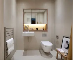 Маленькая ванна с инсталляцией дизайн