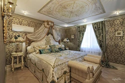 Baroque style in the bedroom interior