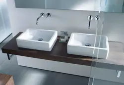 Sink And Bathtub With One Faucet Photo