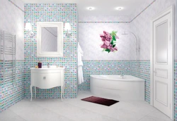 Интерьер ванной комнаты из пластиковых панелей