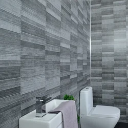 Панели для стен в ванной фото серые