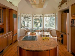 Кухни В Своем Доме С Большими Окнами Фото