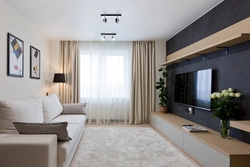 Room design in a two-room apartment in a panel house
