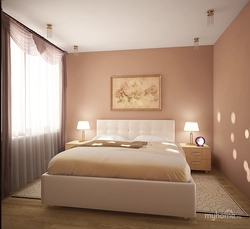 Спальня песочного цвета фото