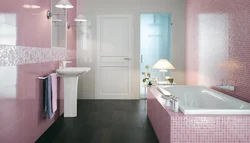 What colors go with white in a bathroom interior