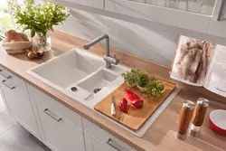 Double Sink In The Kitchen Interior