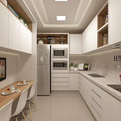 Дизайн узкой кухни 2 на 4 метра