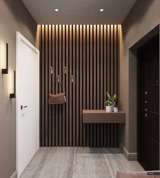Hallway In A Modern Style With Slats Photo