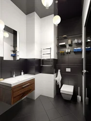 Bathroom Design With Brown Floor
