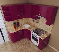 Современные кухни дизайн фото угловые маленькие с холодильником