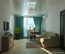 Дизайн гостиной в хрущевке 2 х комнатной квартиры с балконом