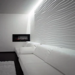 Гипсовые панели для стен в интерьере гостиной фото
