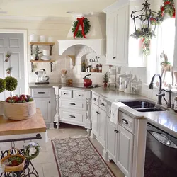 French style kitchens in the interior