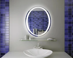 Photo of a bathroom mirror