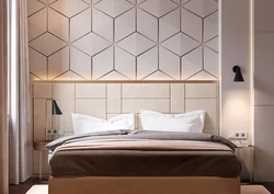 Wall panels in the bedroom photo