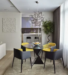 Дизайн гостиной столовой в квартире