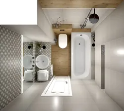 Tualet dizaynlı hamam 6 kv m müasir üslubda