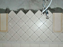 Photo Of Tile Layout In The Kitchen