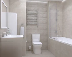 Bathroom interior ceramic tiles