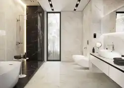 Modern porcelain stoneware bathroom design