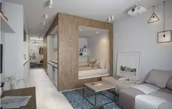 Bedroom 30 sq m design modern
