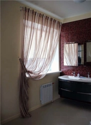 Bathroom Window Curtain Design