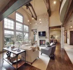 Loft Style In The Interior Of The House Living Room