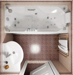 Bathroom and toilet design to size