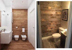 Bathroom design porcelain tiles and wood