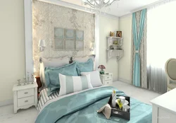 Combination Of Mint In The Bedroom Interior