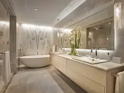 Bathroom in a light style photo